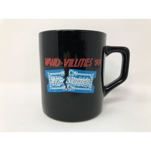 Show Stoppers Black Coffee Mug Vaud-Villities 1993 '93 Vintage Collectible Gift
